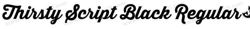 Thirsty Script Black Regular字体转换